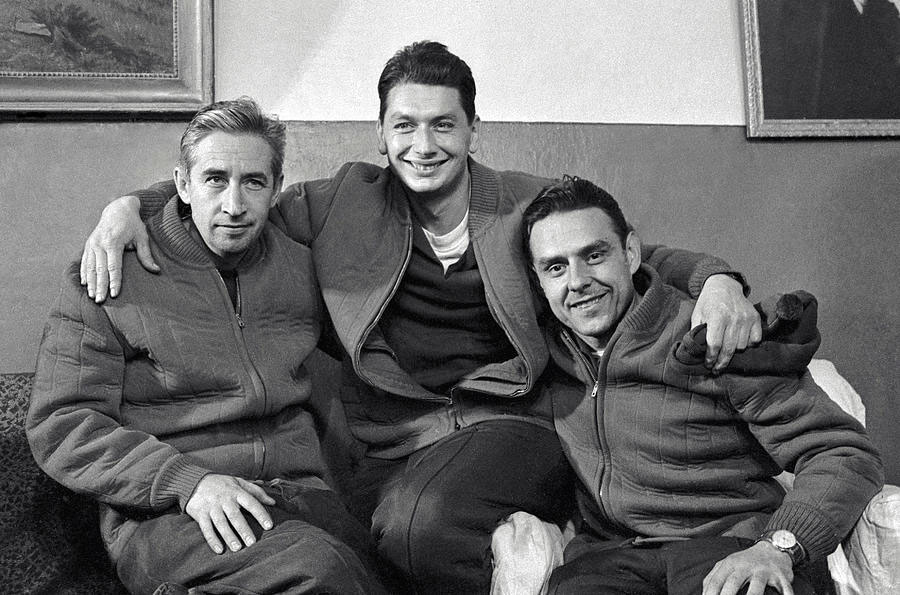 Экипаж «Восход-1»: К. Феоктистов, Б. Егоров, В. Комаров